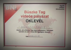 BNI Hungary Büszke Tag videós pályázat